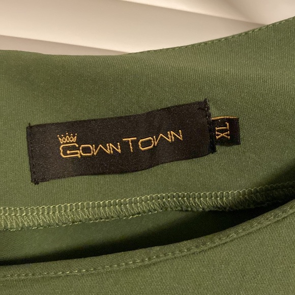 How town Green Vintage Style Dress XL - Picture 2 of 3